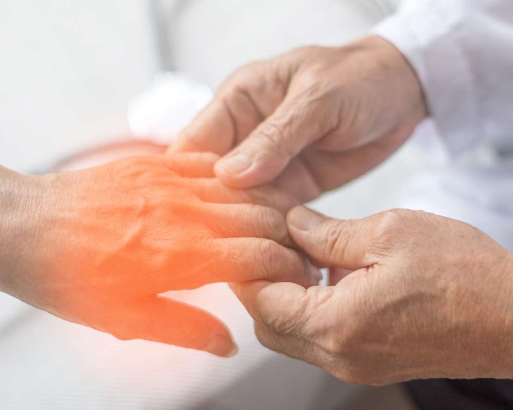 Image of a patient getting nerve pain relief treatments